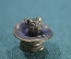 Статуэтка миниатюрная, фигурка "Котенок, кот в шляпе". Металл, латунь.
