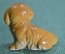 Статуэтка миниатюрная, фигурка "Собака пекинес". Фарфор.