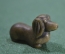 Статуэтка миниатюрная, фигурка "Собака, такса". Камень.