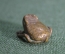 Фигурка, миниатюрная статуэтка "Лягушка". Металл.