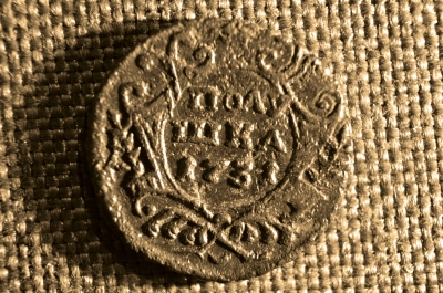Полушка, 1731 год. Медь, Царская Россия. Анна Иоановна.