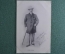 Старинная открытка, Жюль Герэн с тростью, художник. Jules Guerin. Начало XX века.