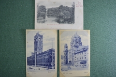 Старинные открытки, Берлин, Германия (3 штуки). Berlin. Виды и архитектура. Начало XX века.