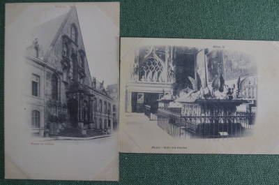 Старинные открытки, Дижон, Франция (2 штуки). Dijon. Архитектура и памятники. Начало XX века.