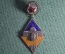 Знак, ромб "Ленинградский городской коммунистический университет им. Сталина". 1934 год. RRR