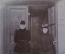 Старинное фото "Дамы в шубах у парадного входа", 1899 год, Москва. Царская Россия.
