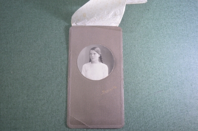 Старинное фото "Девочка подросток", 1914 год. Царская Россия.