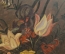 Картина "Букет цветов в вазе". Масло, оргалит. Автор неизвестен.