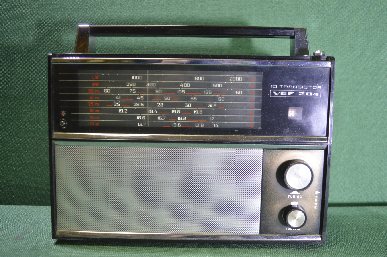 Купить Приемник, радиоприемник ВЭФ-204, экспортный. 10 TRANSISTOR VEF ...