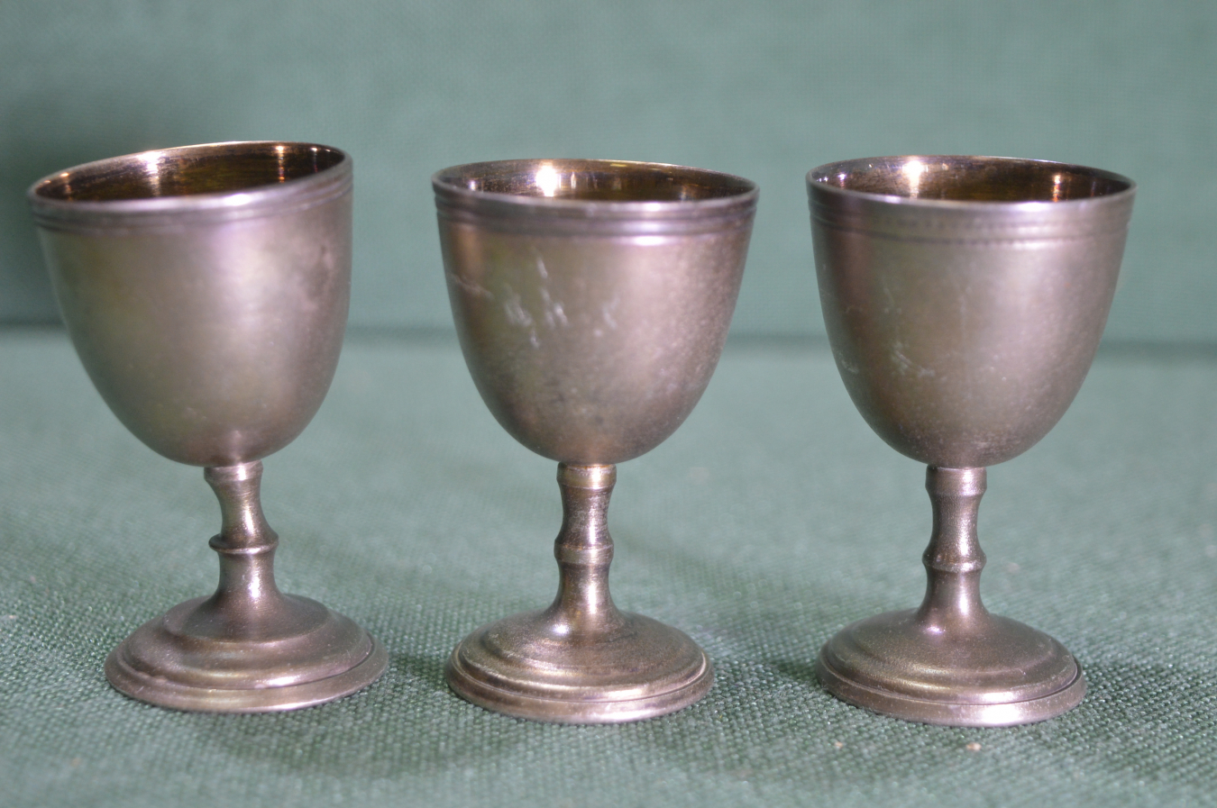 Купить Три рюмки, металл. Позолота. в интернет-аукционе HabarTorg. Три ...