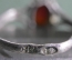 Кольцо, колечко серебряное, с камнем. Деформированное.