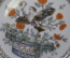 Тарелки, блюдечки декоративные "Птицы. Июль, декабрь". Фарфор Hutshenreuther, Бавария, Германия.