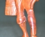 Деревянная статуэтка, фигурка "Мальчик с корзиной и рыбой в руках". Дерево, резьба. Ручная работа.