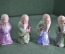 Фарфоровые статуэтки "9 старцев мудрецов". 2 клейма. Старый Китай, 1950-е годы.