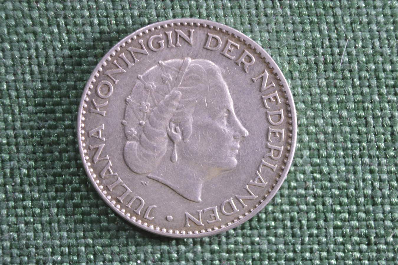 Купить Монета 1 гульден 1957 года, Нидерданды, Джулиана. 1 G, Nederland ...