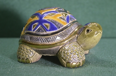 Статуэтка, фигурка "Черепаха, черепашка". Расписная. Rinconada De Rosa, Уругвай.