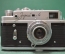 Фотоаппарат "Зоркий-4", № 71131719. Объектив Индустар-22 * 1:3,5 F=5см.