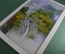 Картина, вышивка на ткани "Деревушка у водопада". Китай.