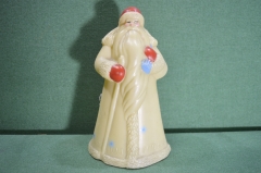 Дед Мороз с мешком подарков, пластик. Новогодний сувенир - Дом Союзов, 1969 год.