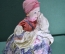 Кукла "Женщина с веером", грелка на самовар. СССР.