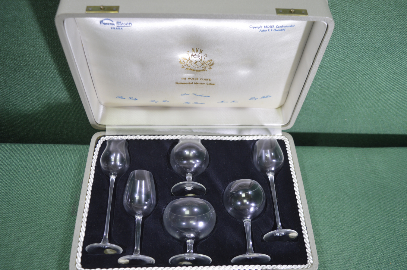 Купить Набор мини бокалов и фужеров, сомелье. В чемоданчике. Богемия ...