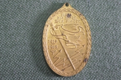 Медаль старинная "Киффхойзербунд Рваные Знамена 1914 - 1918". Германия. Империя.