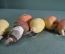 Елочные игрушки из пенопласта, большие "Овощи, фрукты, грибы" (Набор, 6 штук). Пенопласт, СССР.