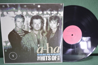 Винил, пластинка 1 lp "Хиты группы А-Ха. The hits of A-Ha, Headlines and Deadlines". RGM Stereo.