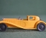 Модель масштабная, автомобиль "Бугатти", Bugatti 1930. Желто-оранжевая. Пластик. 