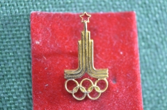 Знак значок "Олимпиада 1980 Москва Bertoni Milano". Производство Италия. #2