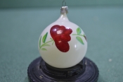 Елочная игрушка стеклянная, шар 