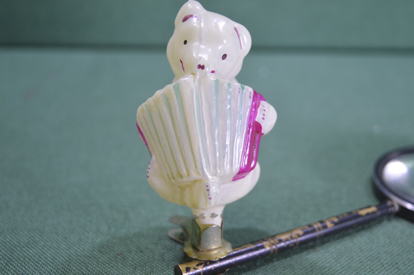 Купить Игрушка елочная новогодняя, стеклянная "Медвежонок, Мишка с ...