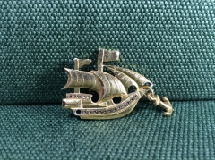 Значок "Каравелла Санта-Мария парусник корабль флот "