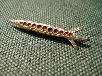 Значок, брошка "Космический корабль. Ракета"  #Z1