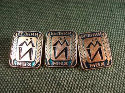 Значок "БЕЛНИИ МВХ. Мелиорации и Водного Хозяйства" 3 шт. #Z2