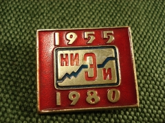 Значок "1955-1980 Научно-исследовательский экономический институт"