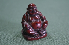 Статуэтка "Сидящий Хотей, толстяк. Буддизм. 