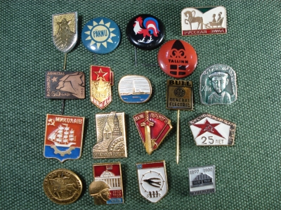 Значки Подборка Разнобой 18 шт. #Z2