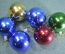 Шары новогодние разноцветные из пластика (5 штук). Елочные украшения, шарики. 