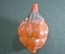 Елочная стеклянная игрушка "Виноград, гроздь винограда". Оранжевая. Стекло.