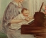 Открытка "Сладчайшая музыка". Мама с дочкой у пианино. Reinthal & Newman, США.