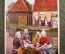 Открытка "Волендам". Девочки с мамой, в чепчиках. Volendam. Голландия, Нидерланды.