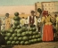 Открытка "Арбузный рынок". Mercato di Cocomeri. Е. Рагозино. Галерея Умберто, Неаполь. #O4