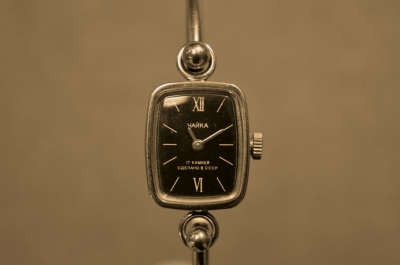 Часы наручные "Чайка" позолоченные, женские.,17 камней,1990 г. СССР.