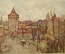 Открытка "Бульвар и флоранские ворота". Trzebinski. Краков, Польша. Чистая.