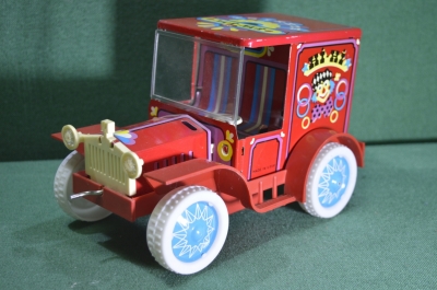 Игрушка "Машинка Цирк Хи-Хи Hi-Hi". Норма. Таллин. СССР.