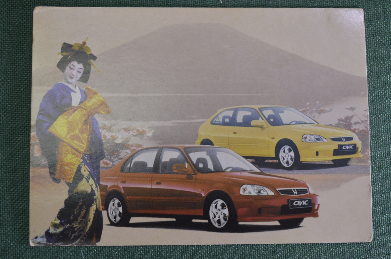 Купить Открытка "Honda Civic Хонда". Аояма Моторс. Япония. Россия. в ...