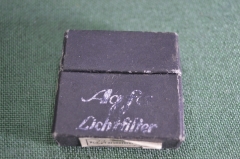 Светофильтр в оригинальном футляре "Agfa Lichtfilter". 40мм. Германия. 1940-1950 годы.