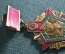 Знак нагрудный "Отличник погранвойск", 1 степени. Пограничные войска. Винт, тяжелый металл. ММД.