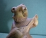 Статуэтка, фигурка деревянная "Медведь, медвежонок с балалайкой". Дерево, ручная работа. Богородск